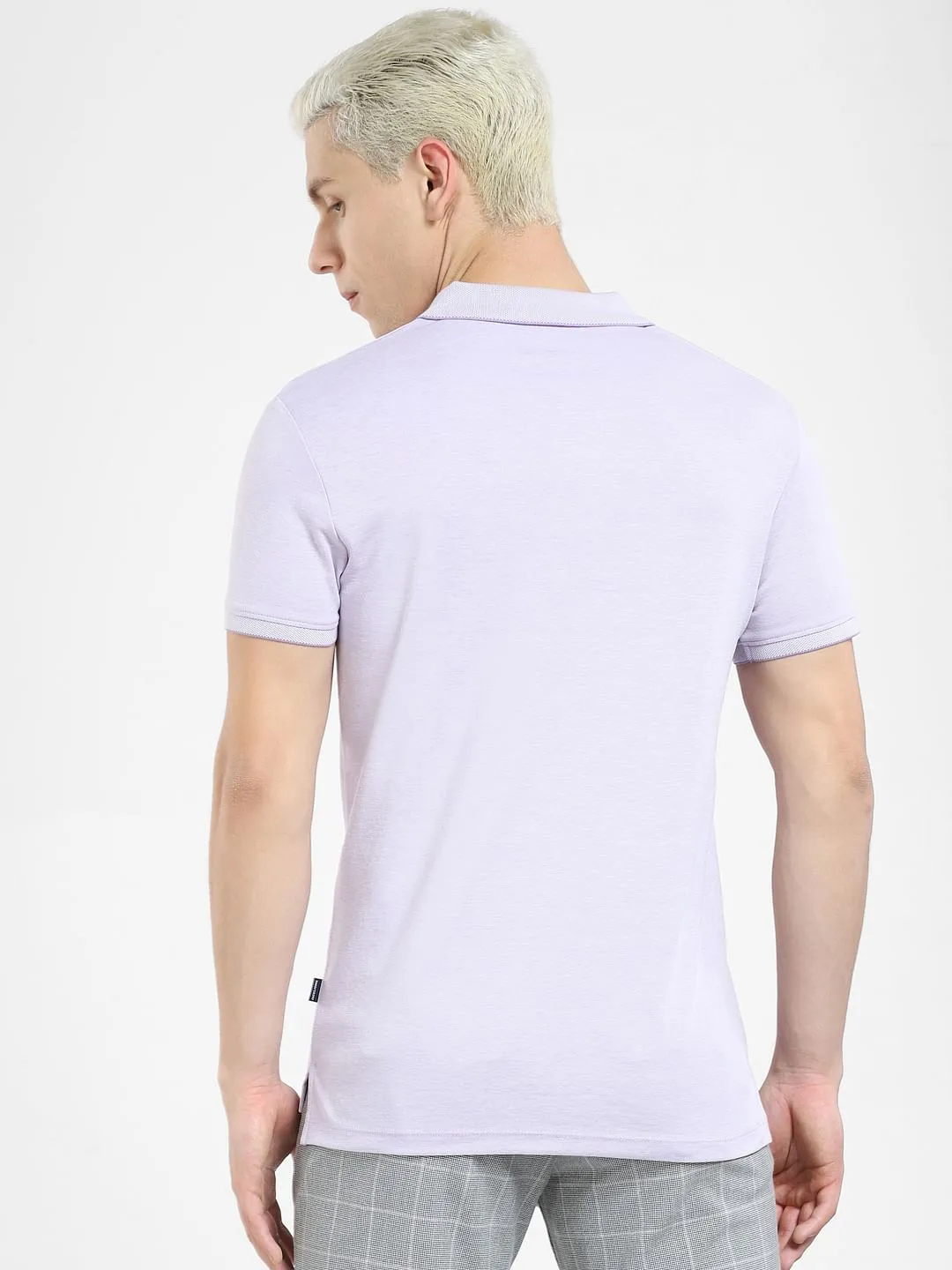 Pastel Lilac Polo Neck T-shirt