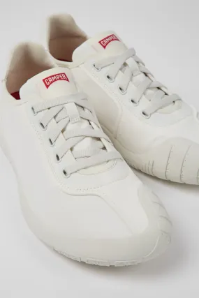 Peu Path White textile sneakers for men