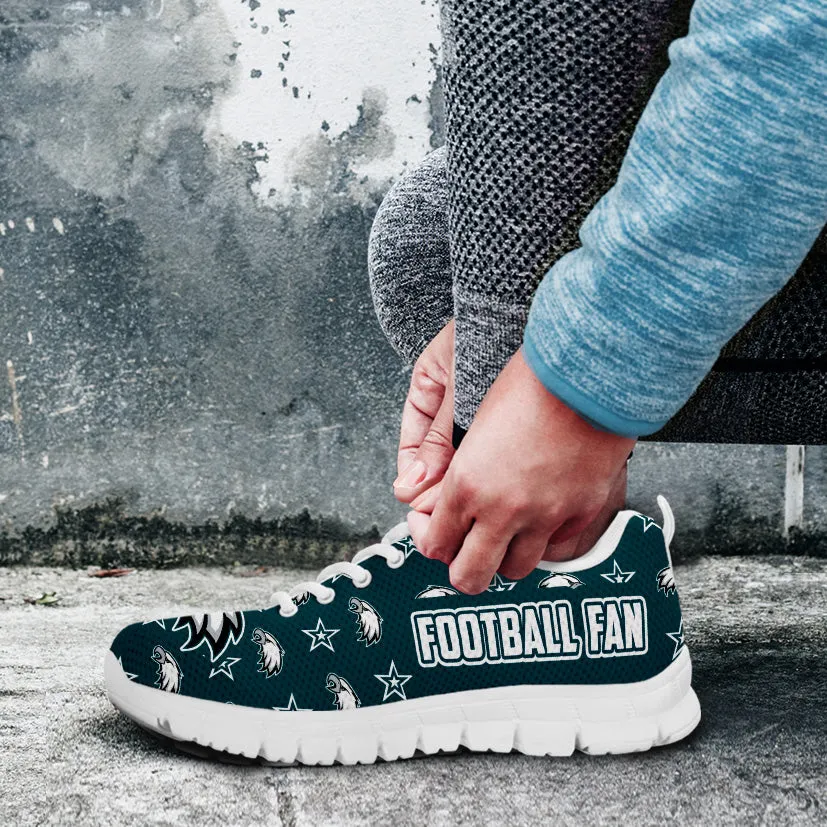 Philadelphia Football Fan Sports Running Shoes White