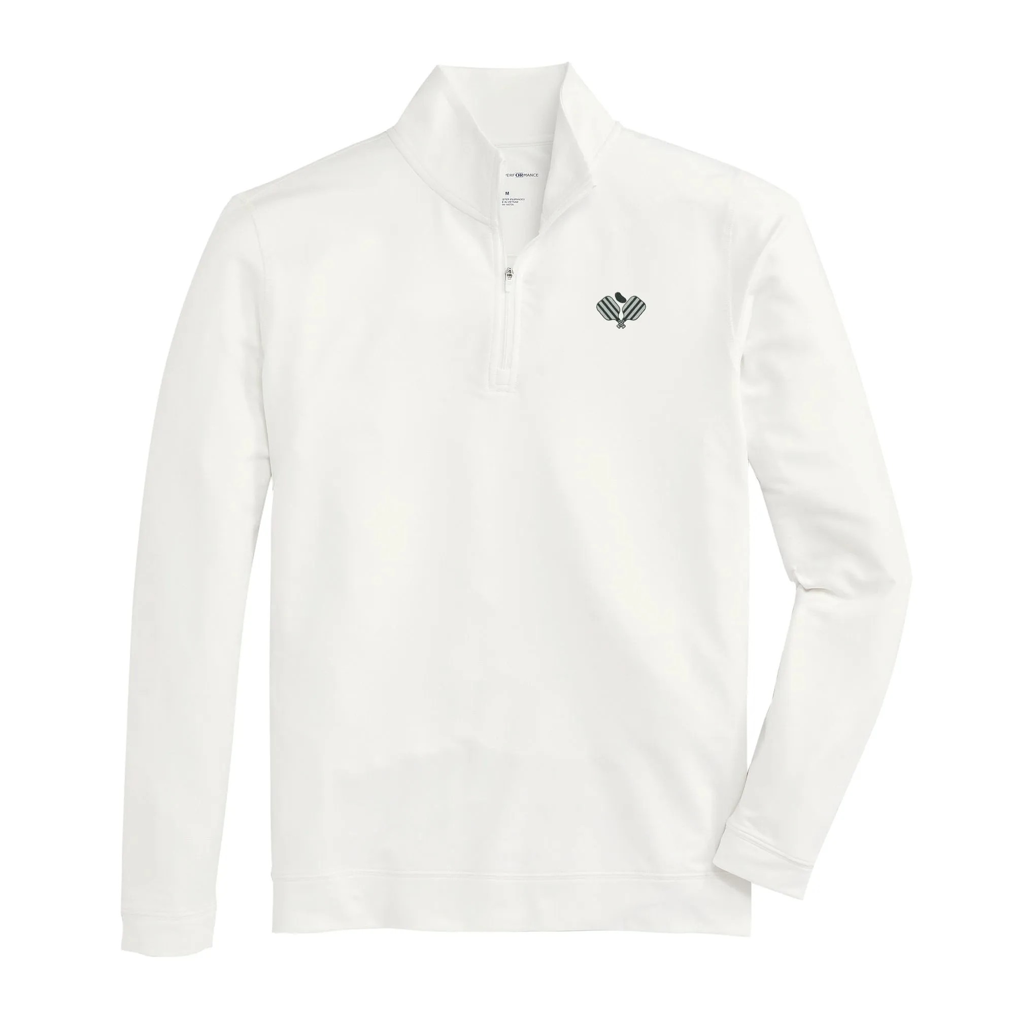 Pickleball Flow 1/4 Zip Pullover - White