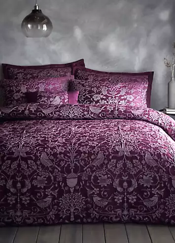 Portfolio Home Oak Tree Plum Duvet Cover & Standard Pillowcase Set | Kaleidoscope