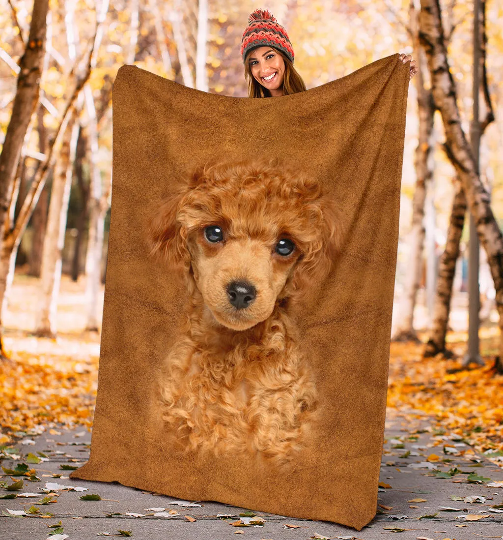 Premium Blanket Poodle Face Hair Blanket