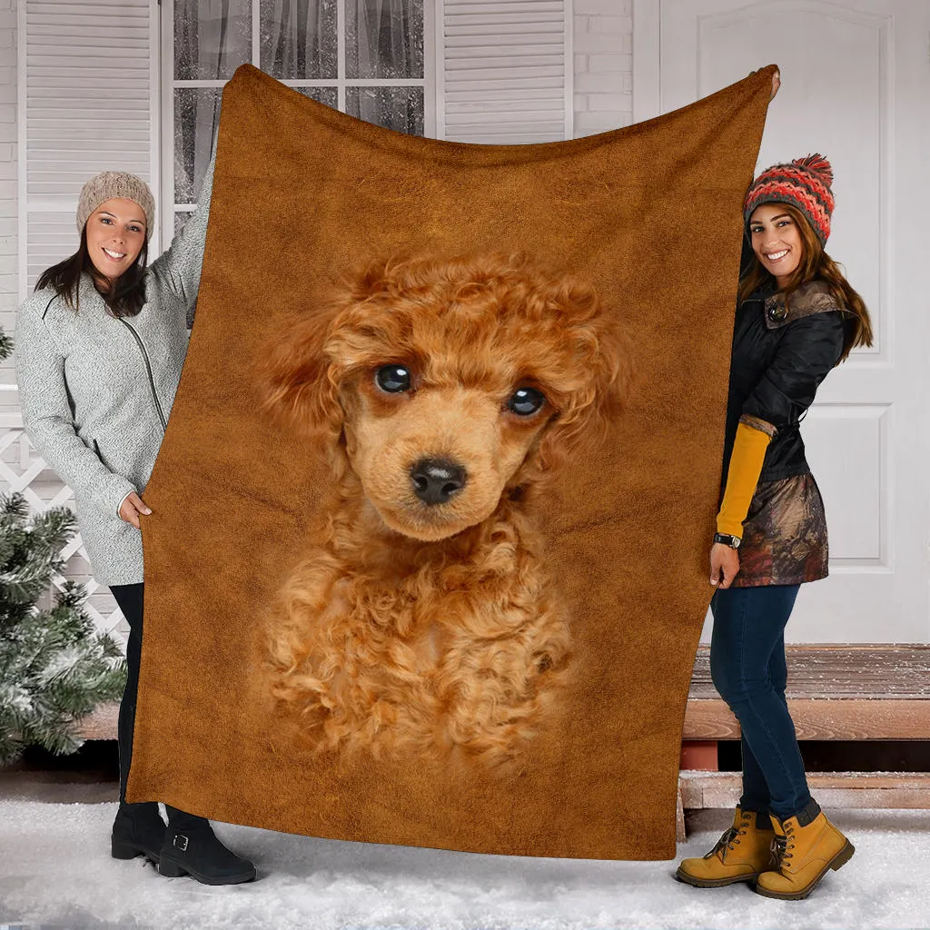 Premium Blanket Poodle Face Hair Blanket