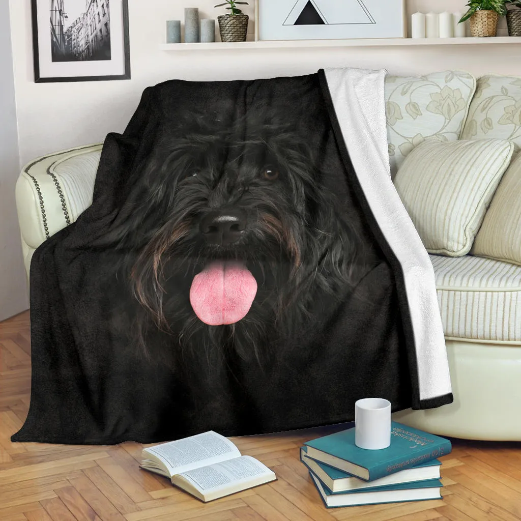 Premium Blanket Portuguese Water Dog Face Hair Blanket