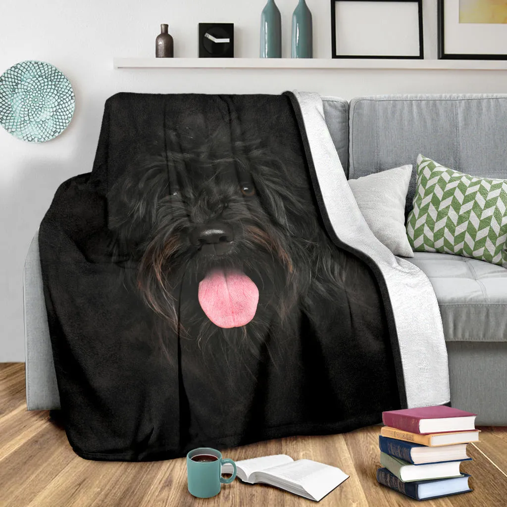 Premium Blanket Portuguese Water Dog Face Hair Blanket