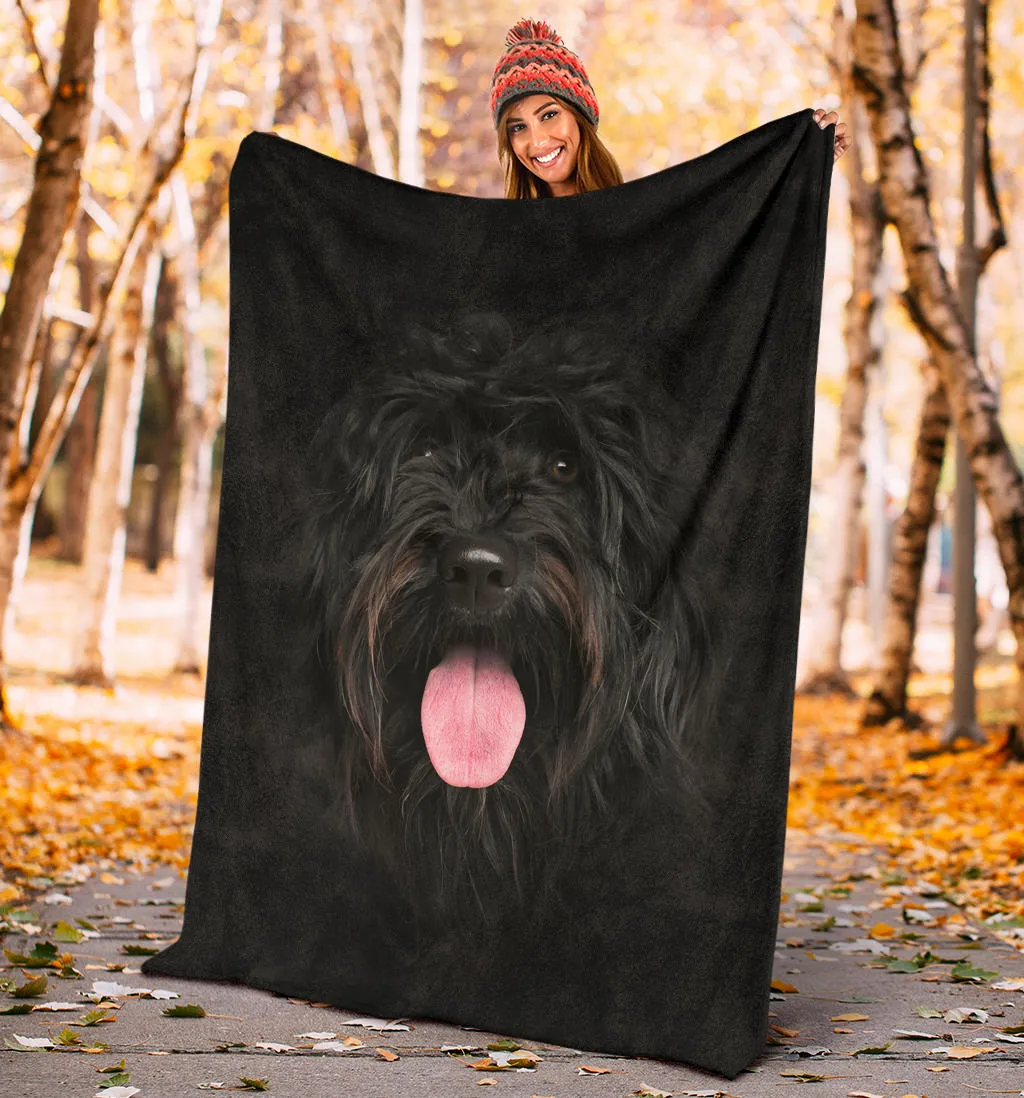 Premium Blanket Portuguese Water Dog Face Hair Blanket