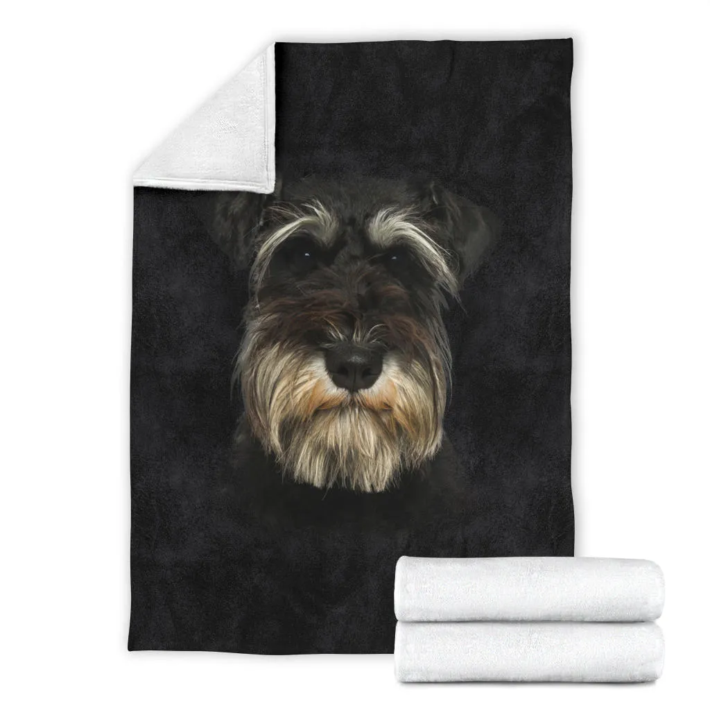 Premium Blanket Schnauzer Face Hair Blanket