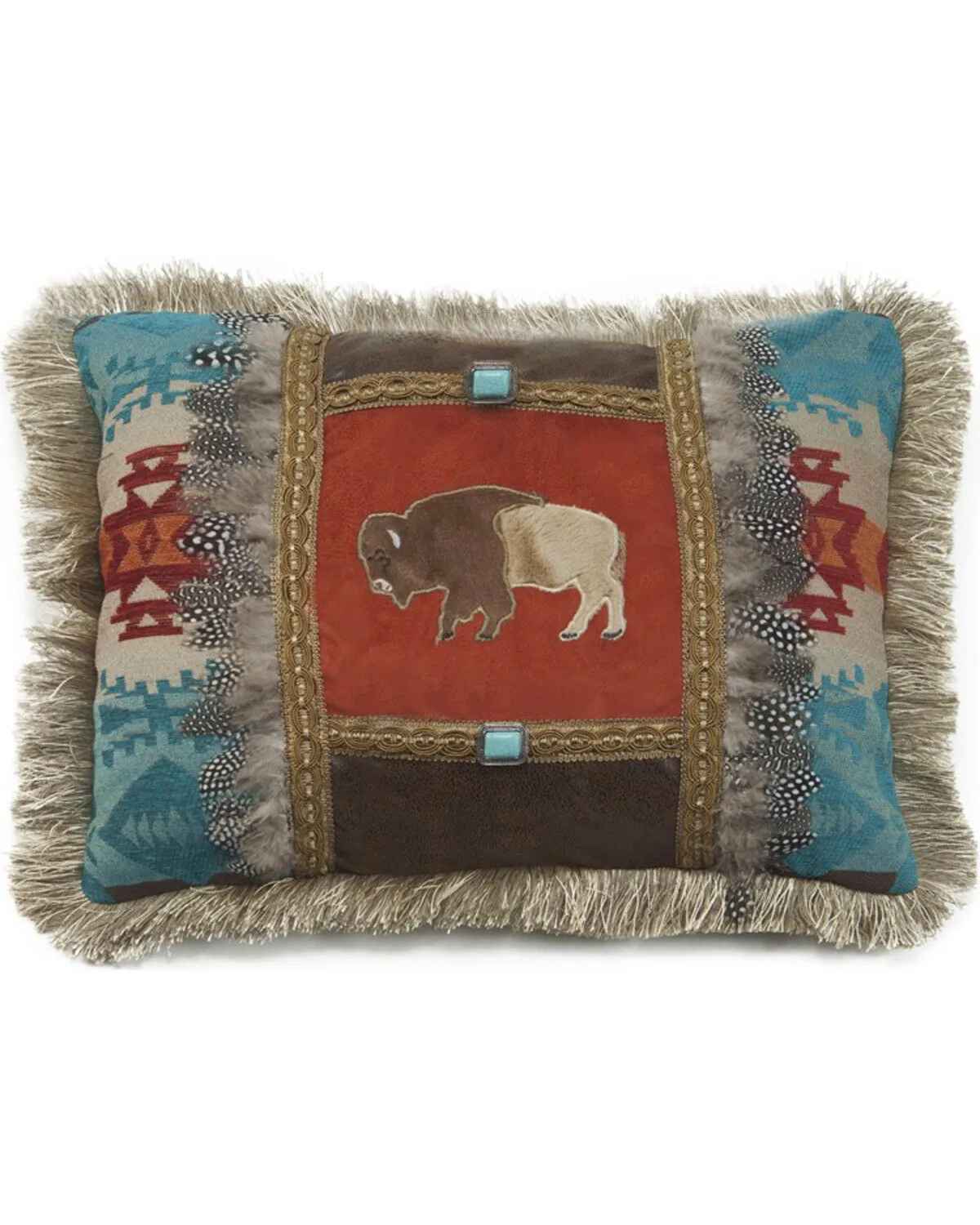 Product Name:  Carstens Feather Buffalo Pillow