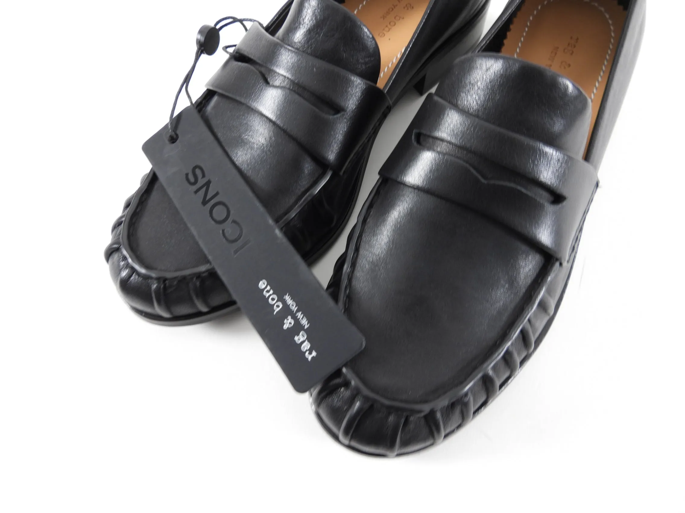 Rag & Bone Black Soft Loafer Flats - 37