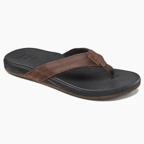 Reef Cushion Bounce Phantom LE Mens Sandals Leather Strap - Black Brown