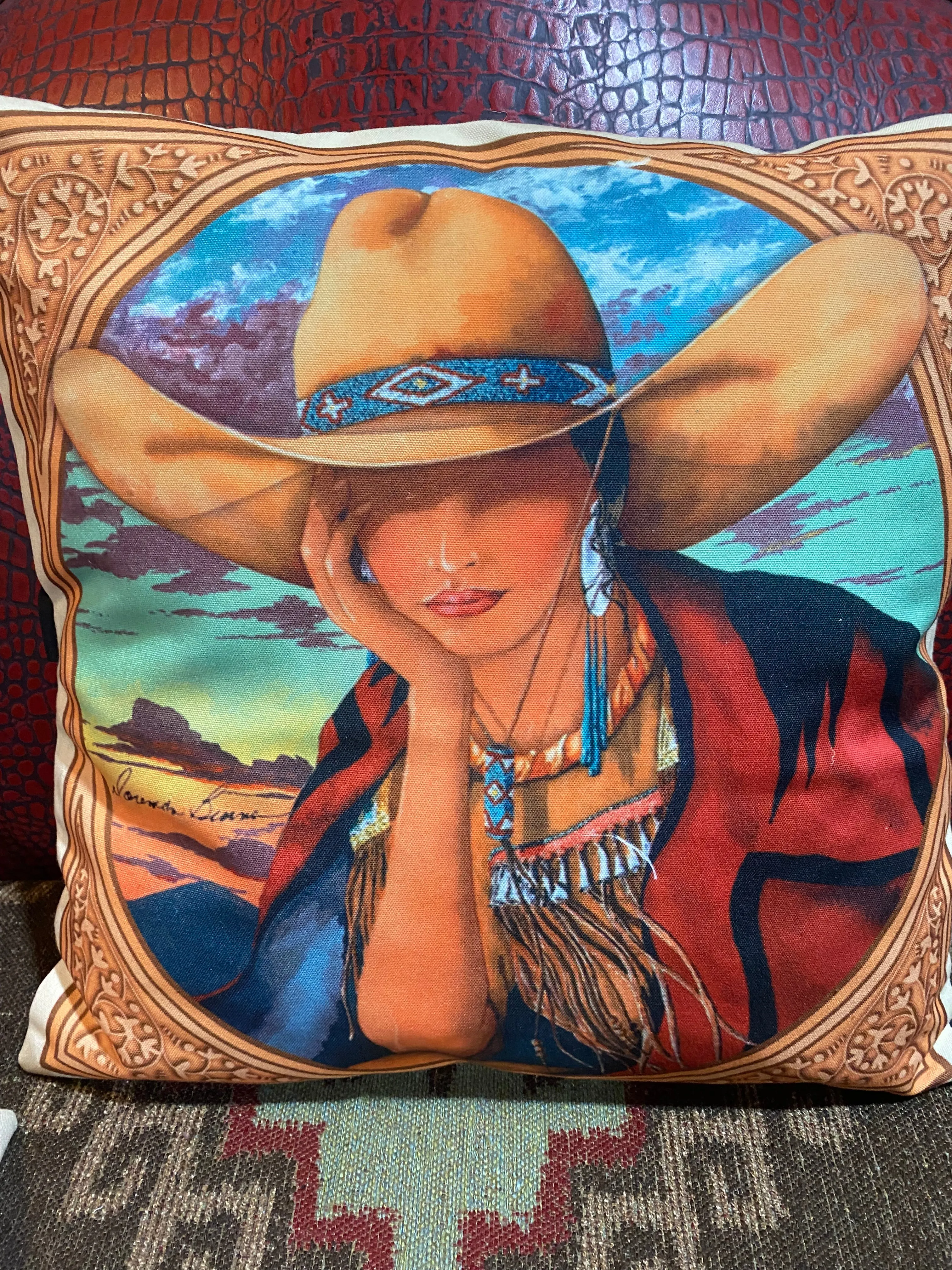 Rodeo De O Throw pillows