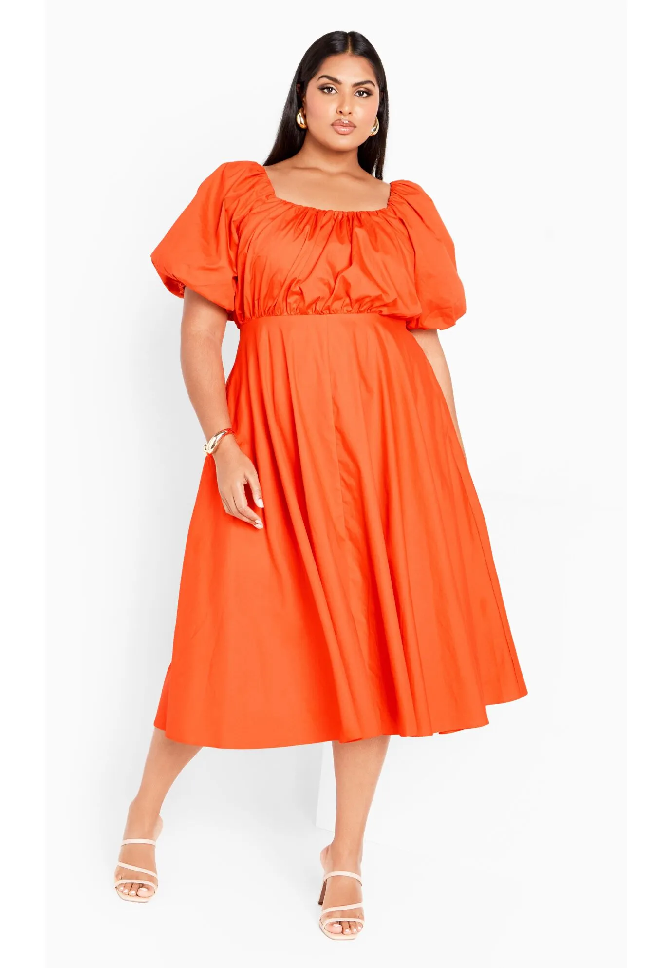 Rosabella Dress - tangerine