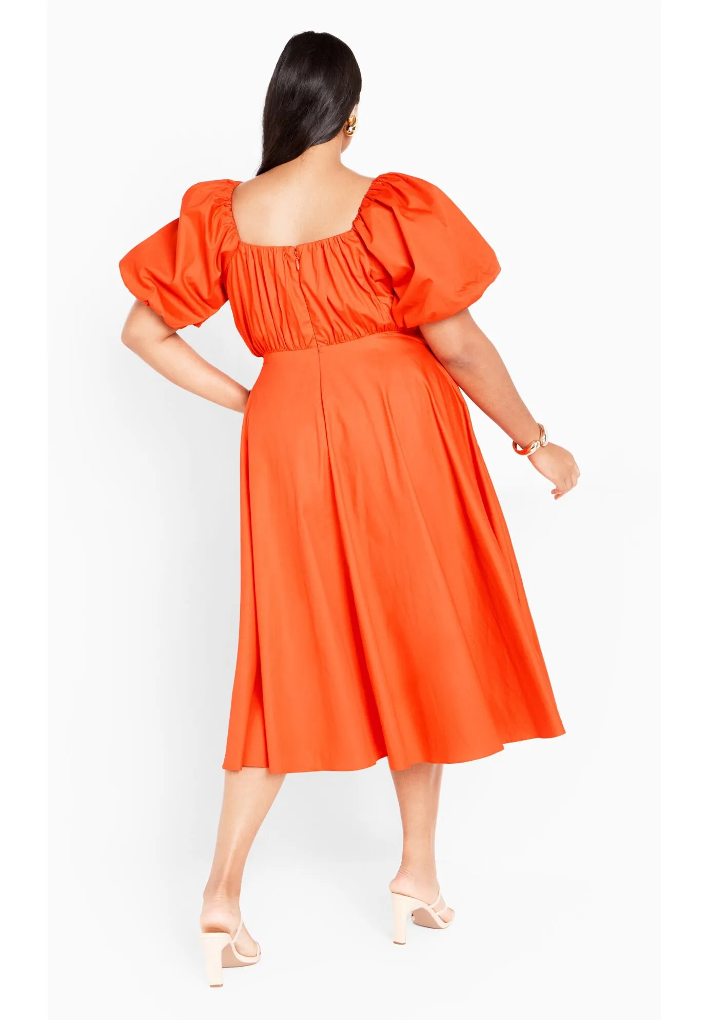 Rosabella Dress - tangerine