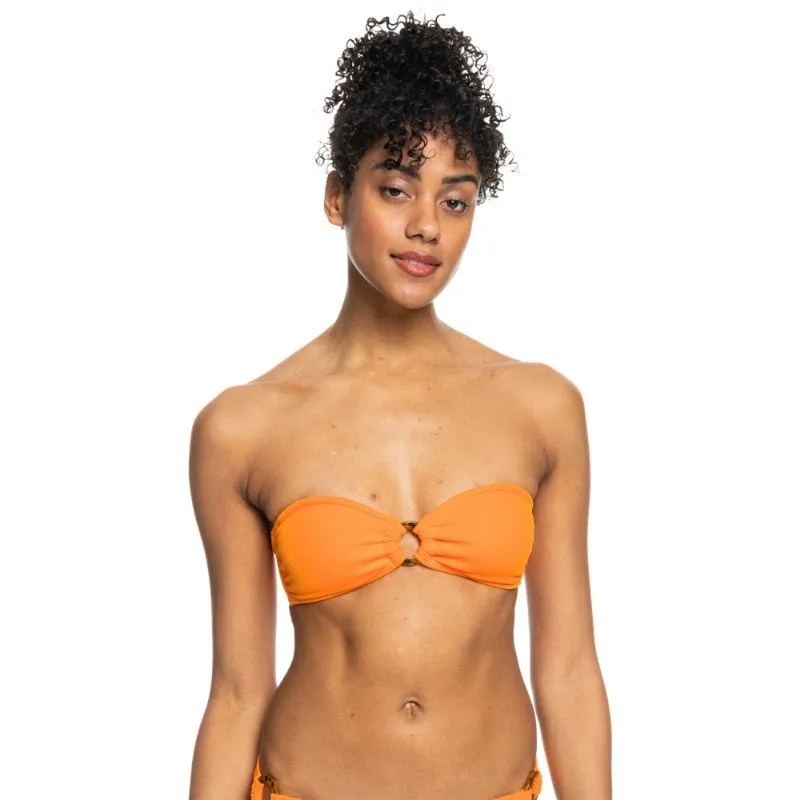 Roxy COLOR JAM BANDEAU BIKINI TOP - TANGELO