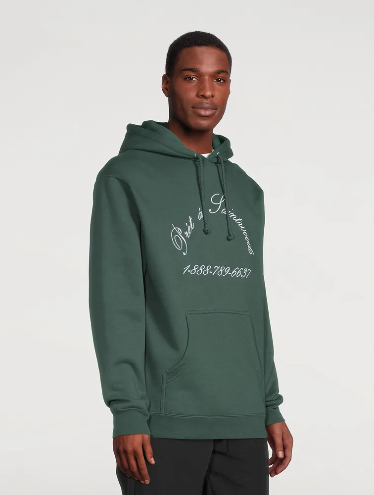 SAINTWOODS Bad French Cotton Fleece Hoodie