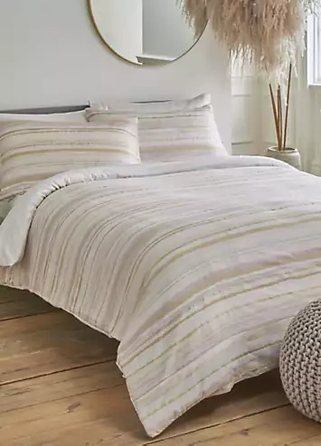 Samantha Faiers Serena Stripe Blush Duvet Cover & Pillowcase Set | Kaleidoscope