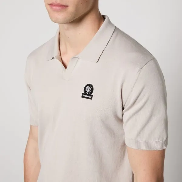 Sandbanks Knitted Organic Cotton Polo Shirt