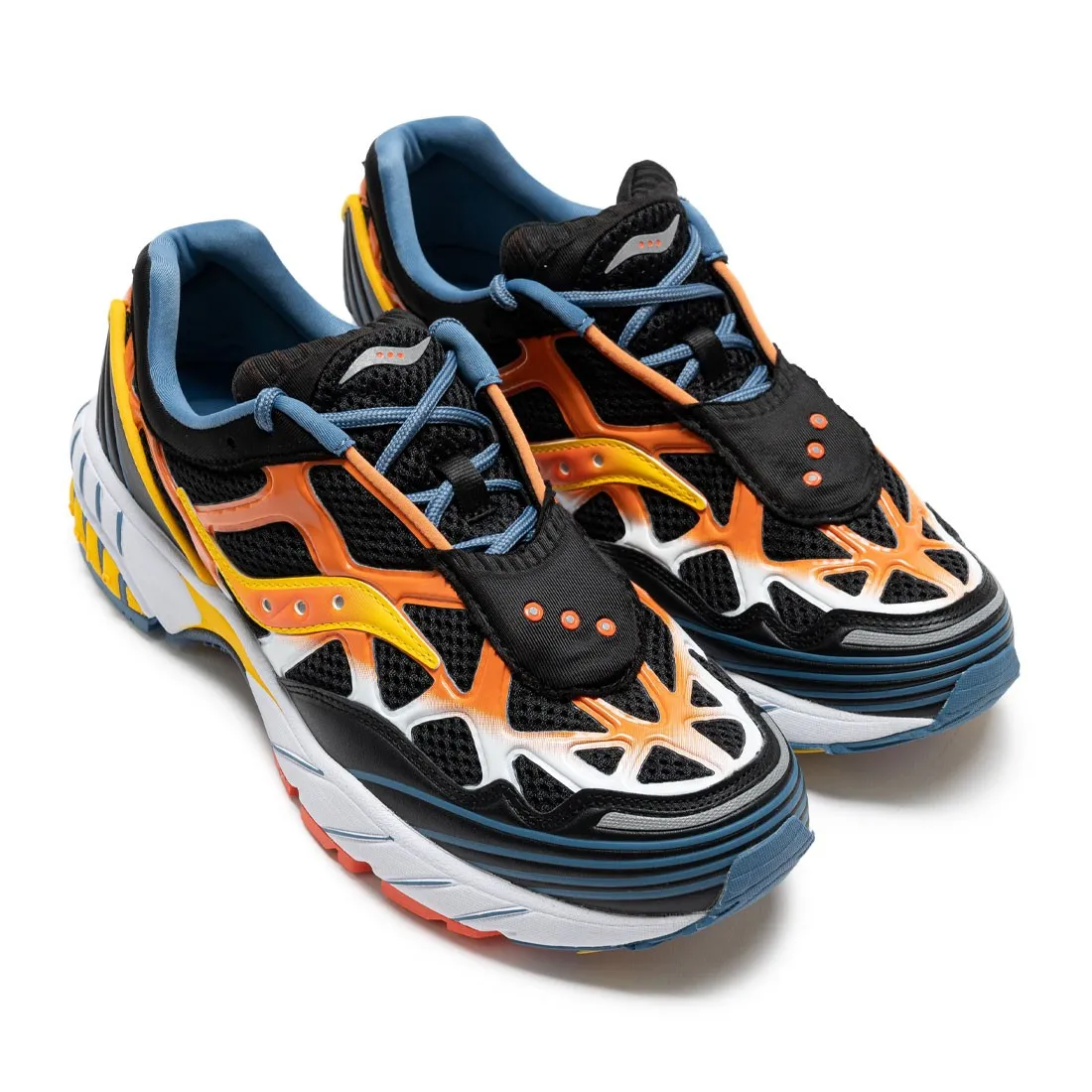 Saucony Men Grid Web (black / orange / yellow)