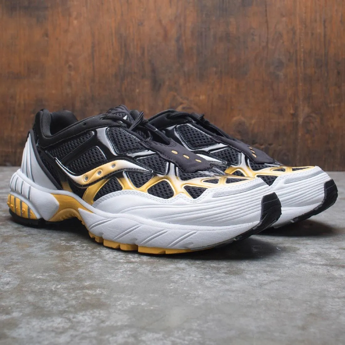 Saucony Men Grid Web (white / black / yellow)