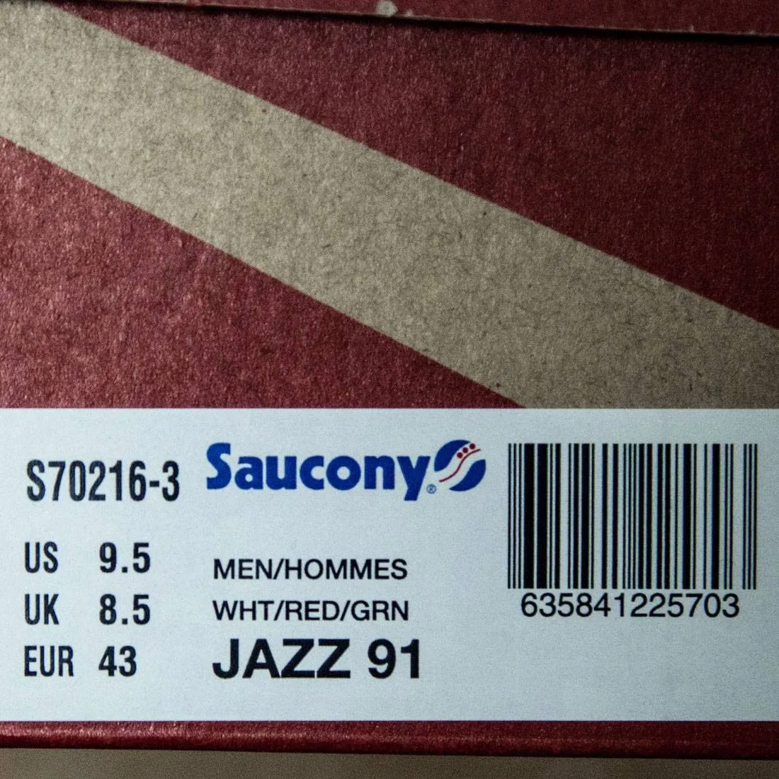 Saucony Men Jazz 91 (white / red / green)