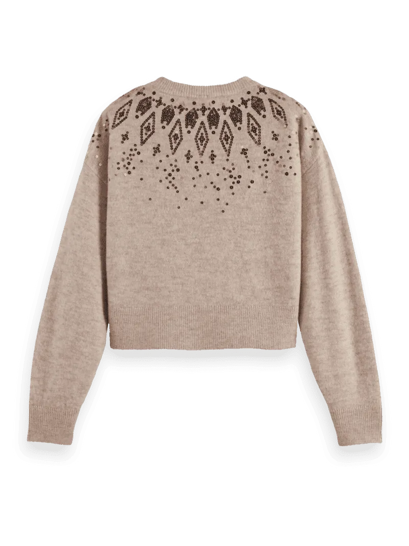 Scotch & Soda Relaxed Fit Wool Blend Pullover Melange