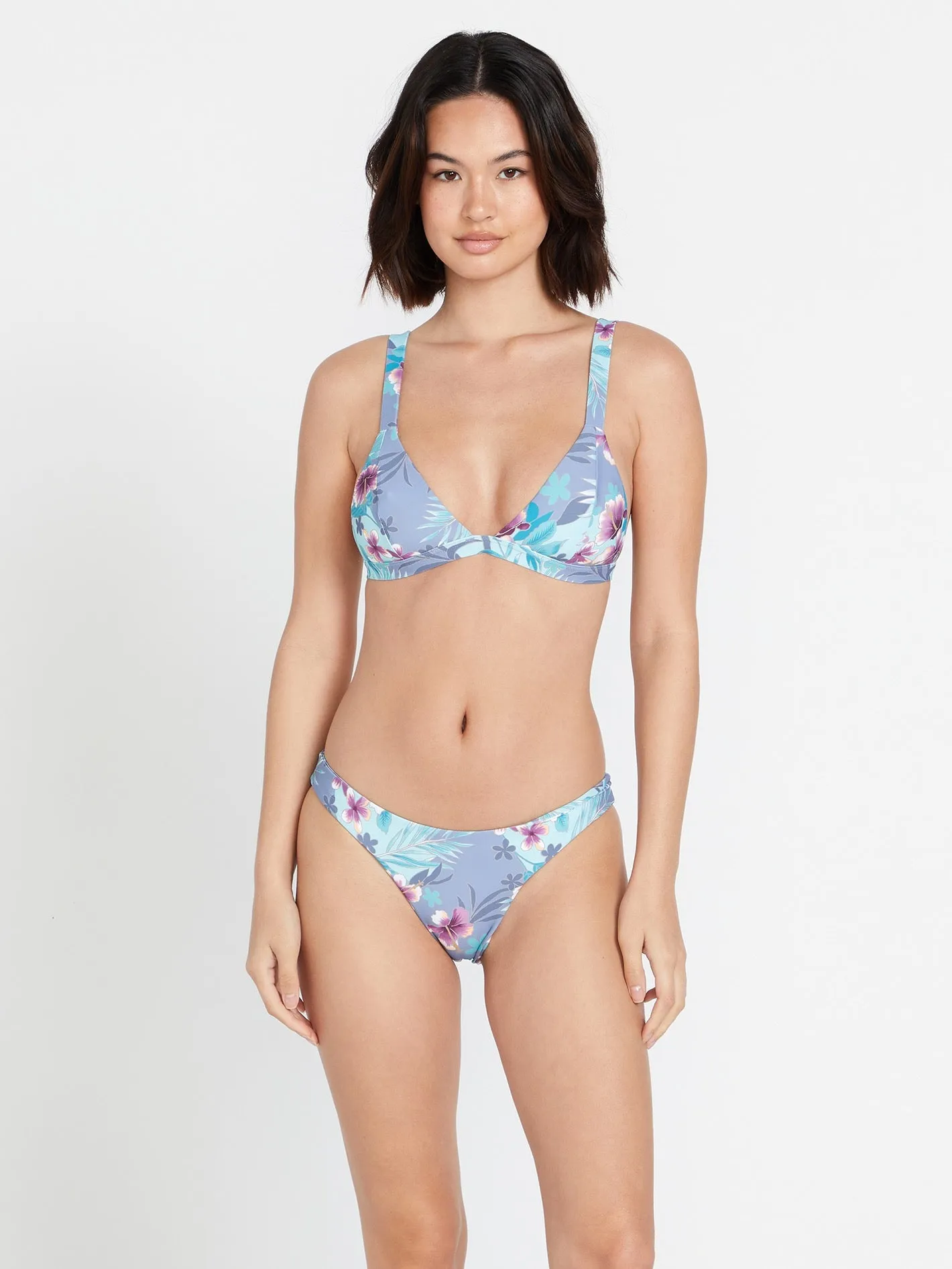 Semi Tropic Hipster Bikini Bottom - Washed Blue