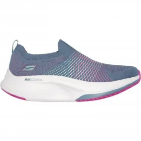 Skechers GO WALK Max Walker  - Sally | Charcoal/Purple | Women's Classic Comfort Trainers