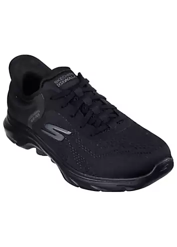 Slip-Ins Black Go Walk 7 Valin Trainers by Skechers | Look Again