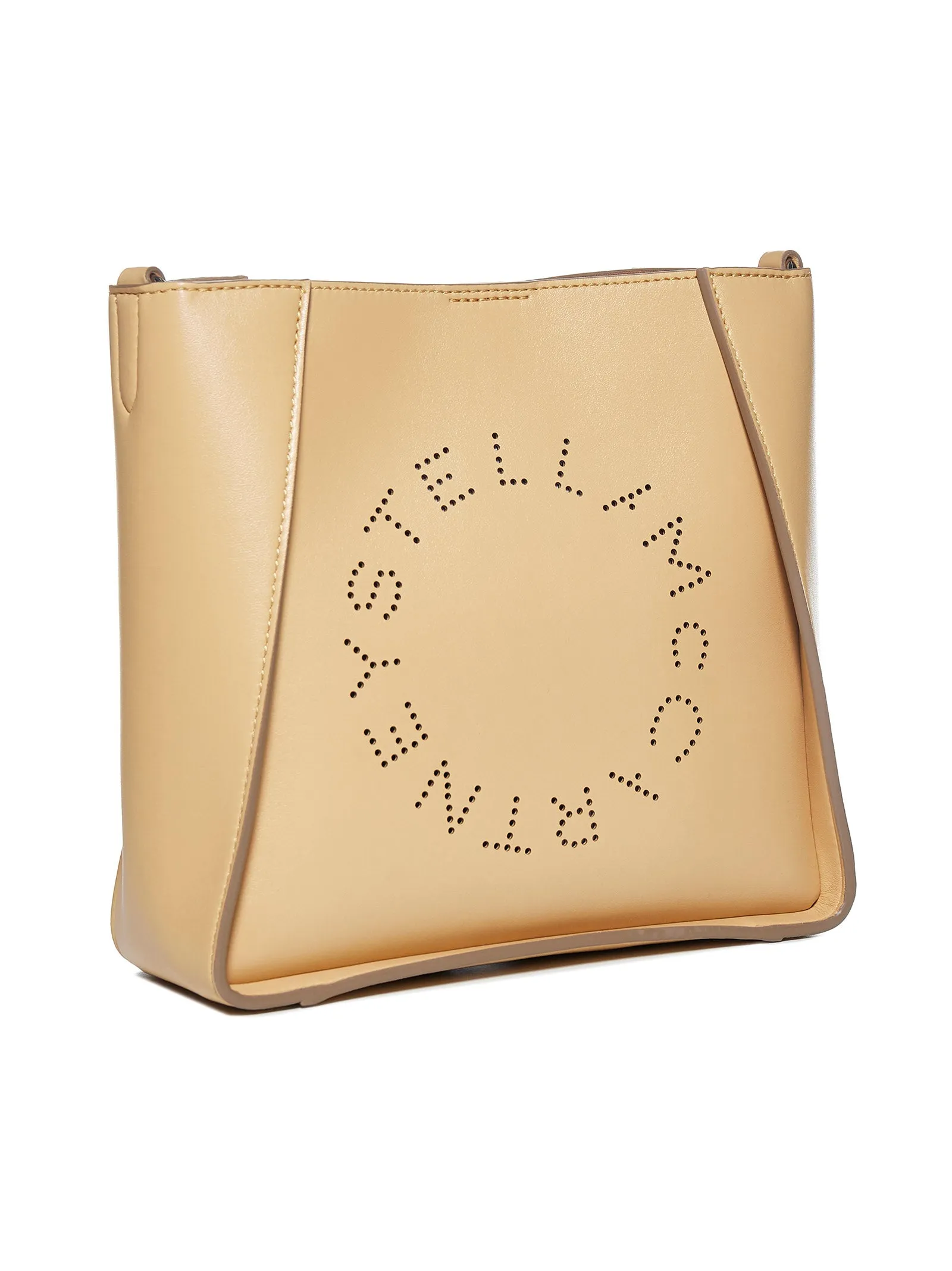 Stella McCartney Logo Perforated Shoulder Bag