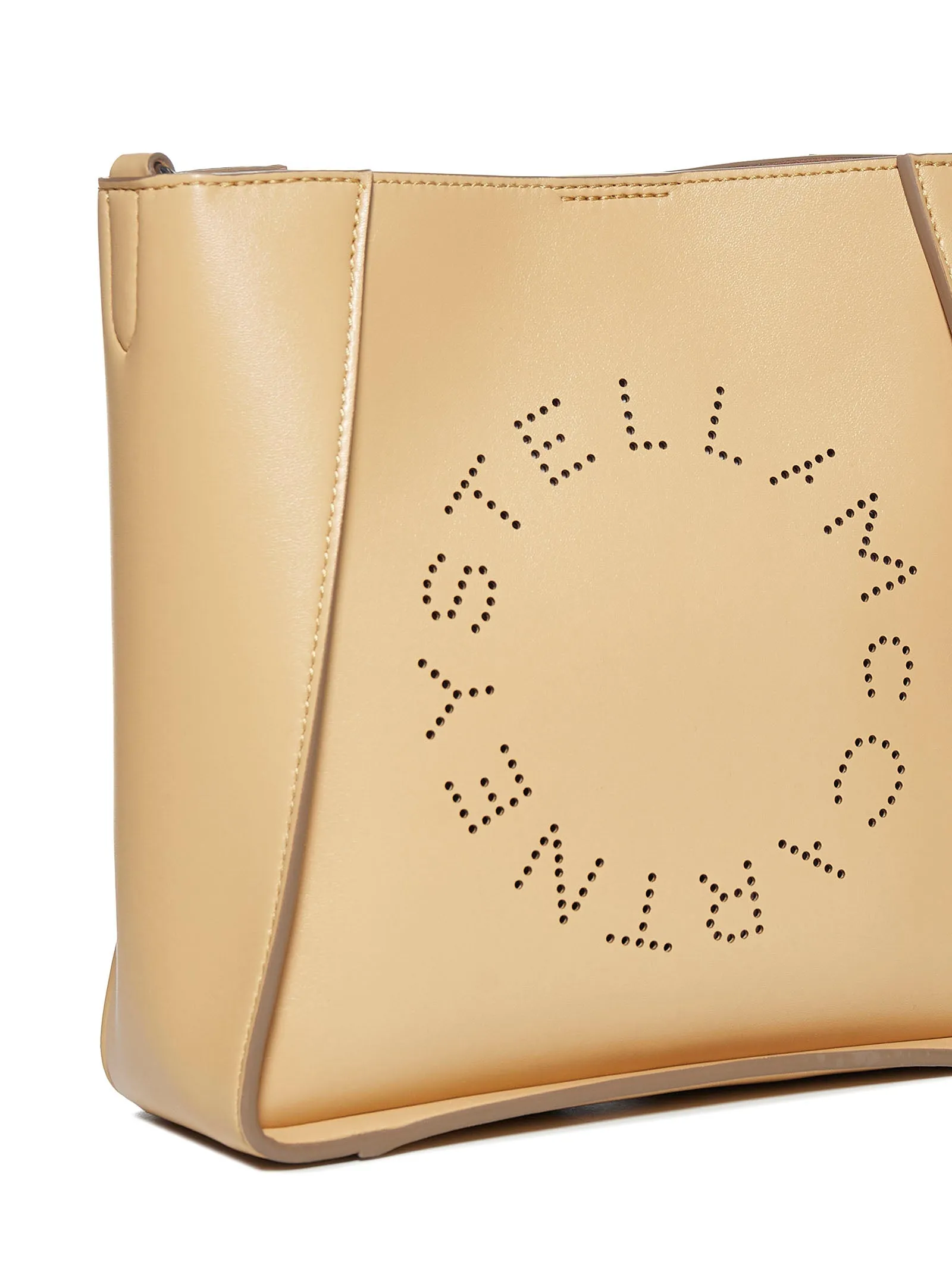 Stella McCartney Logo Perforated Shoulder Bag