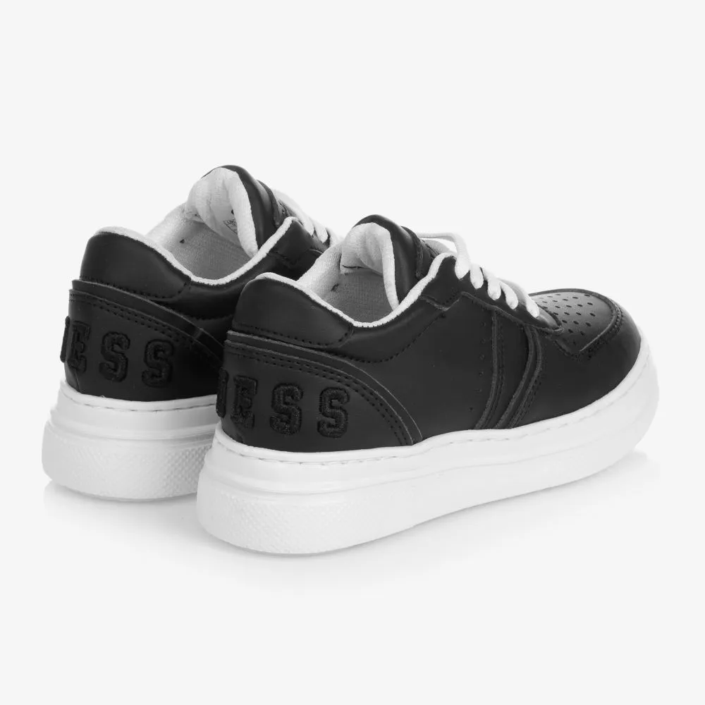 Teen Black Logo Trainers