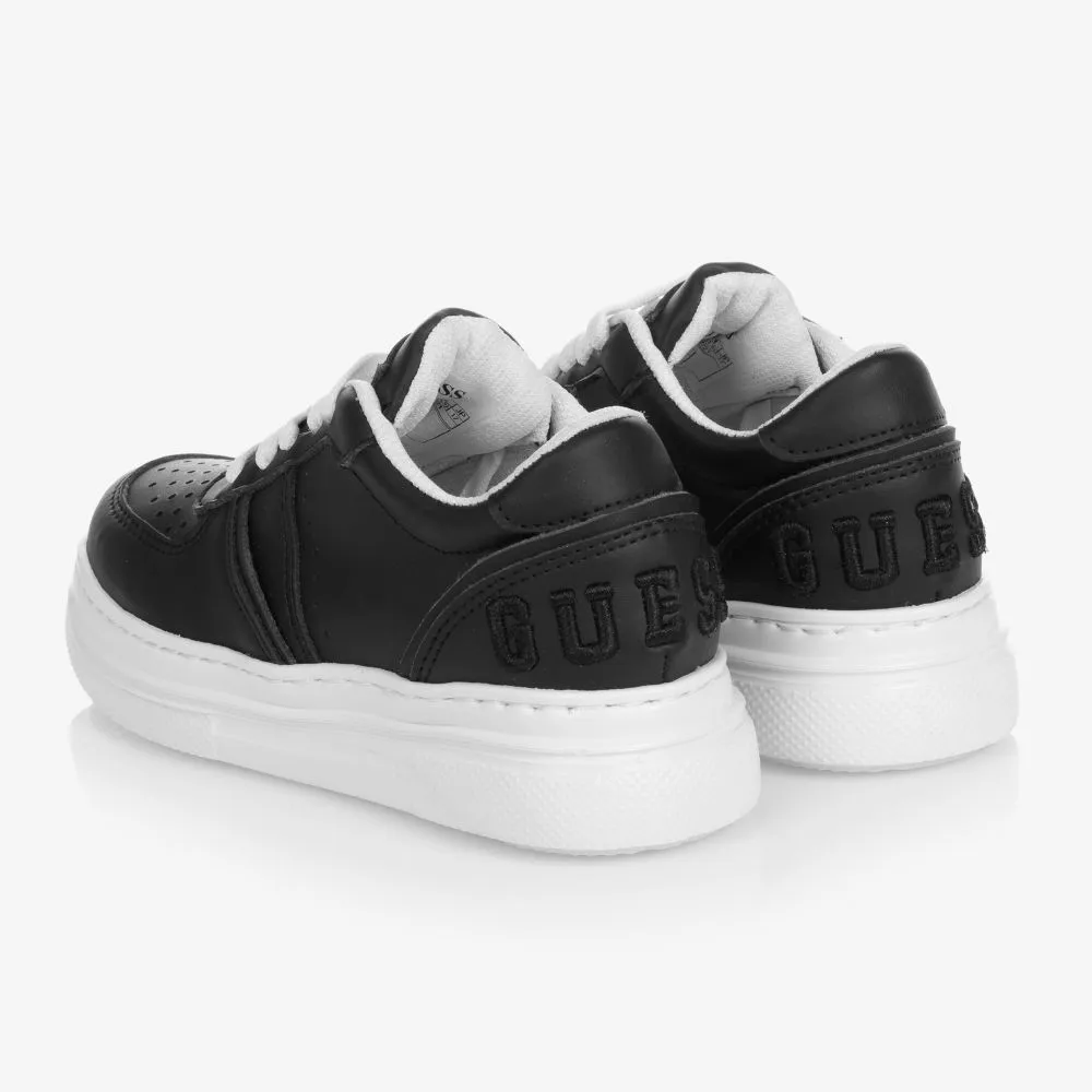 Teen Black Logo Trainers