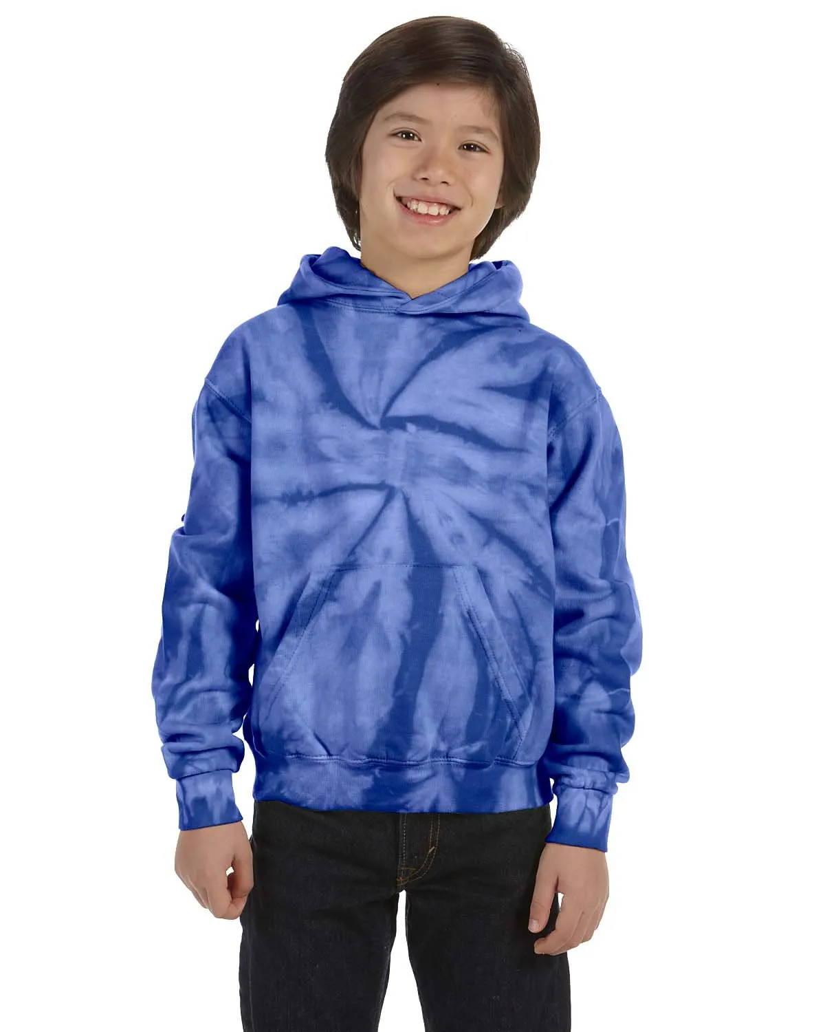 Tie-Dye CD877Y Youth 8.5 oz Pullover Hooded Sweatshirt SKU: CD877Y