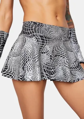 Ultra Wave Reflective Mini Skirt-