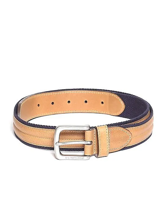 U.S. Polo Assn. Canvas Leather Belt