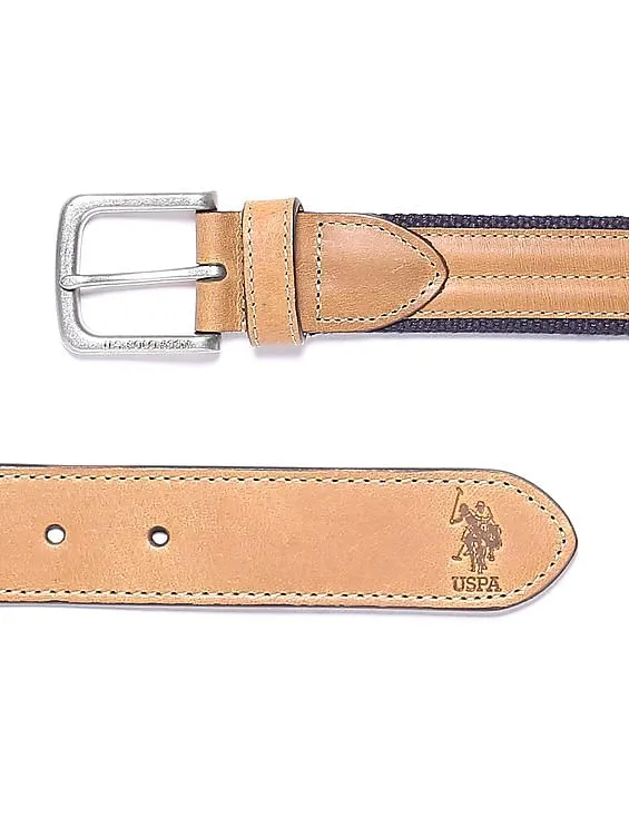 U.S. Polo Assn. Canvas Leather Belt