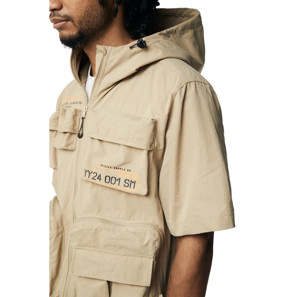 Utility Windbreaker SS Jacket - Khaki