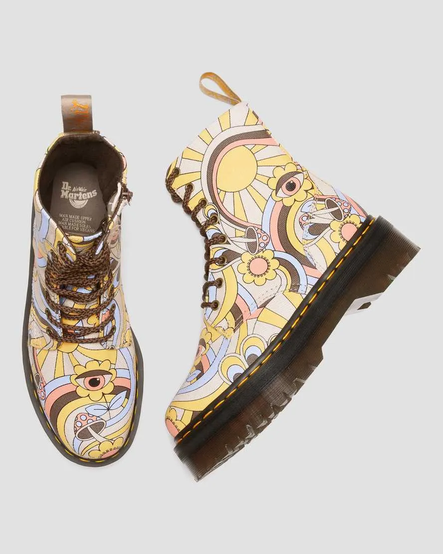 Vegan Jadon Boot in Retro Canvas from Dr. Martens