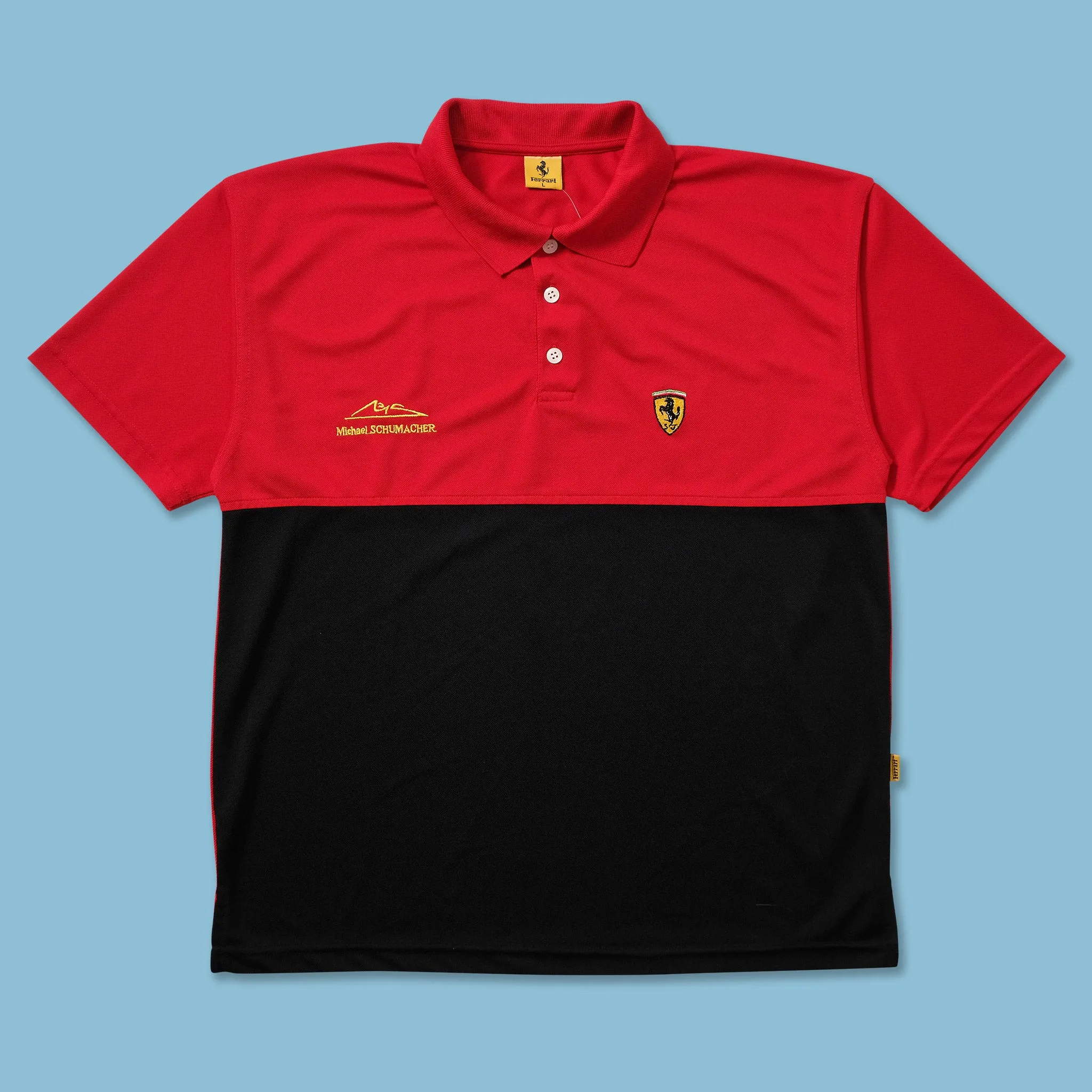 Vintage Ferrari Michael Schumacher Polo Large