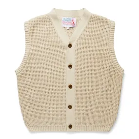 WAFFLE MARL VEST TAN | Bodega