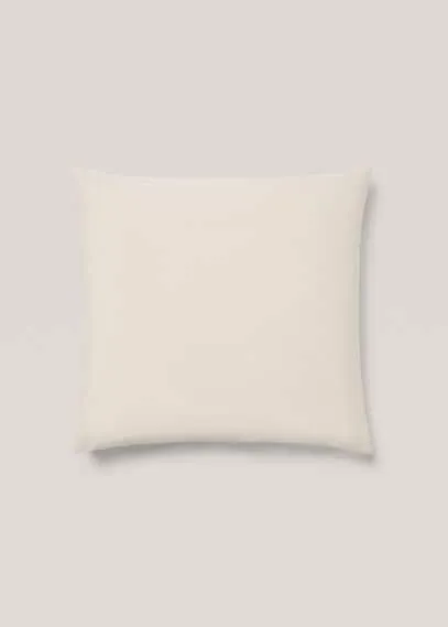 Washed cotton pillowcase 60x60cm sand - Home - 60x60cm - MANGO HOME