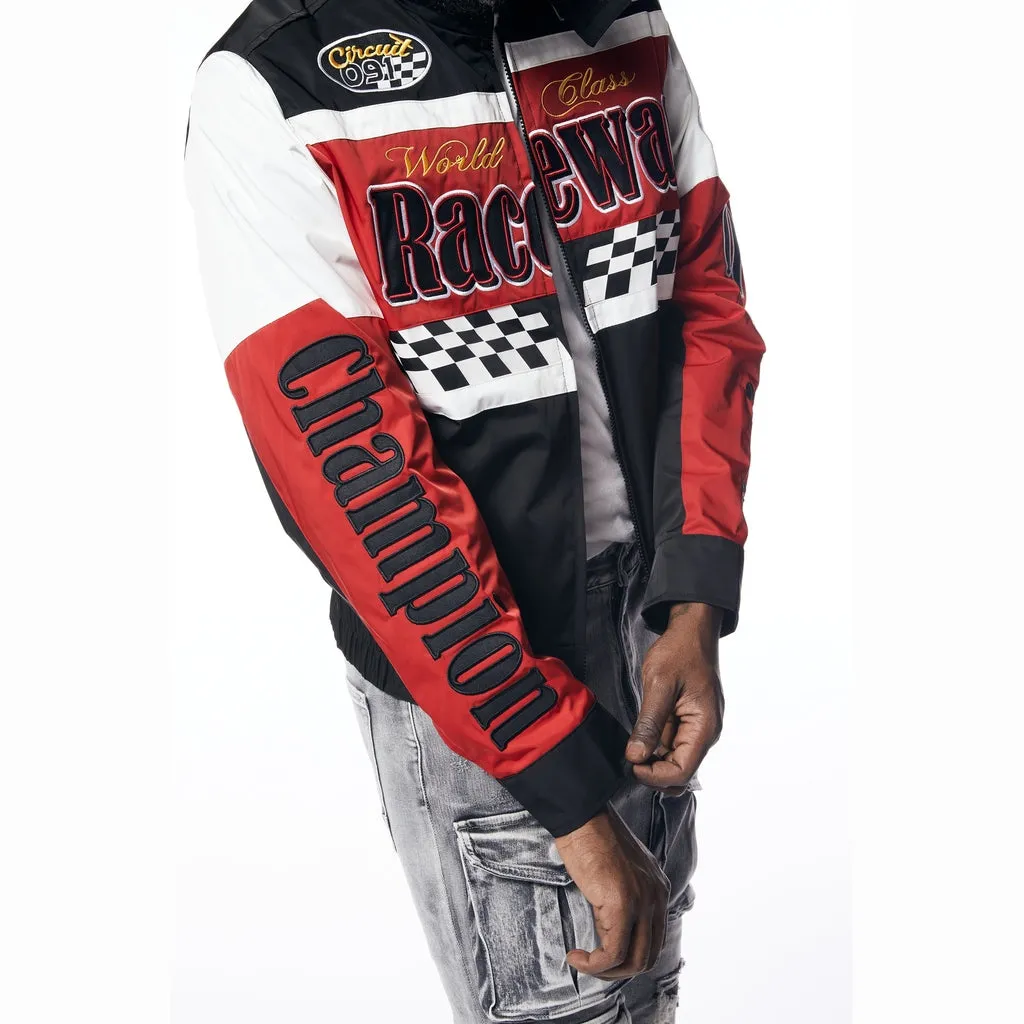 Windbreaker Racing Jacket - Black