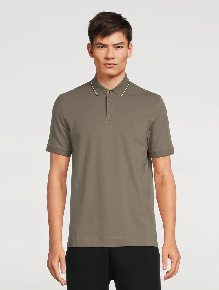 Z ZEGNA Short-Sleeve Polo Shirt